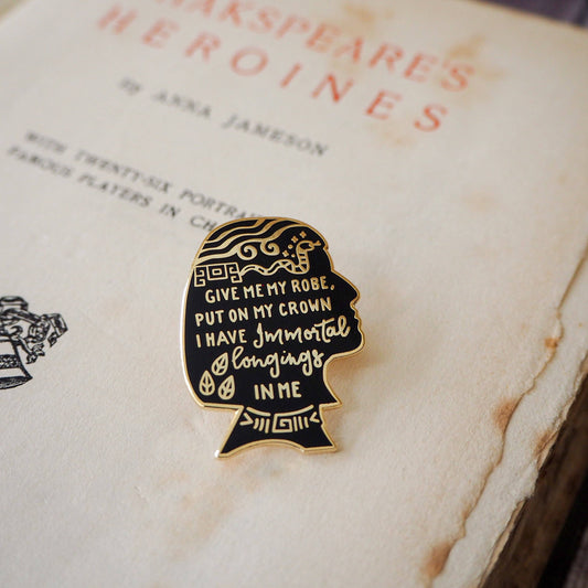 Cleopatra Enamel Pin Badge Shakespeare's Heroines Collection