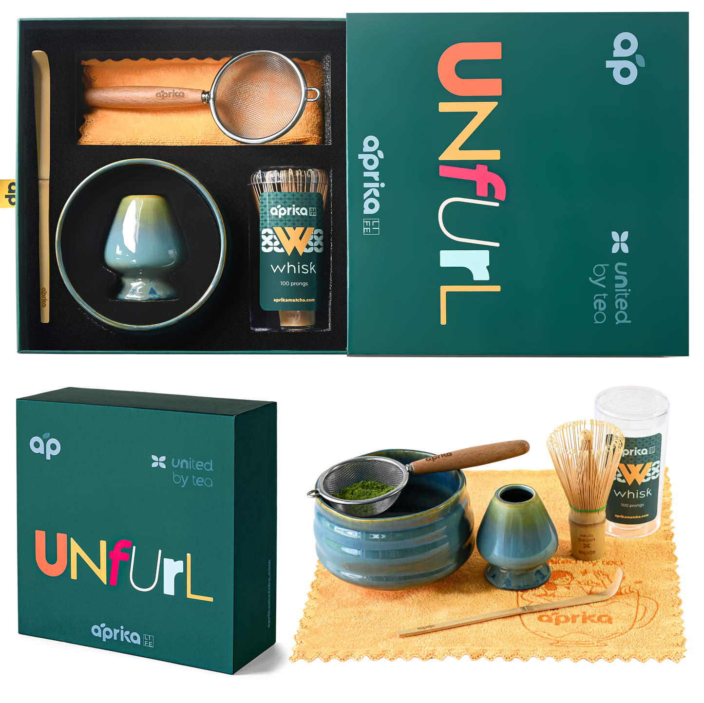 Aprikalife - Ceremonial Matcha Starter Kit (6pcs), Christmas Gift Set