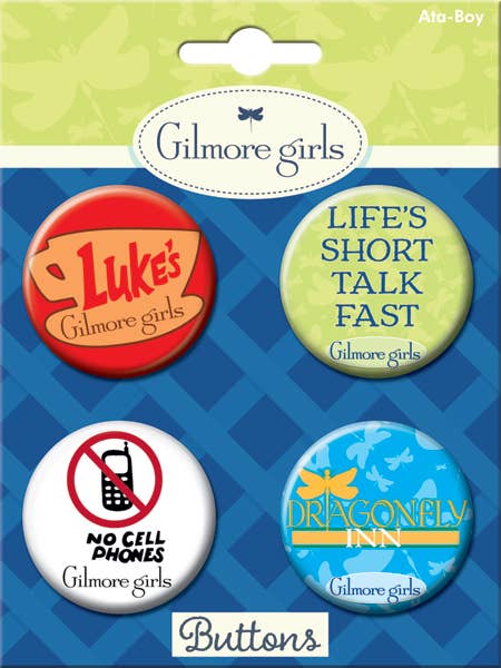 Ata-Boy - Gilmore Girls BT4 1 Carded 4 Button Set