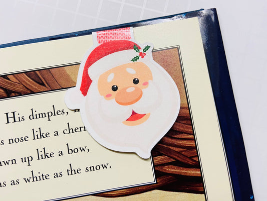 Santa Claus - Magnetic Bookmark  2.5 x 2.5