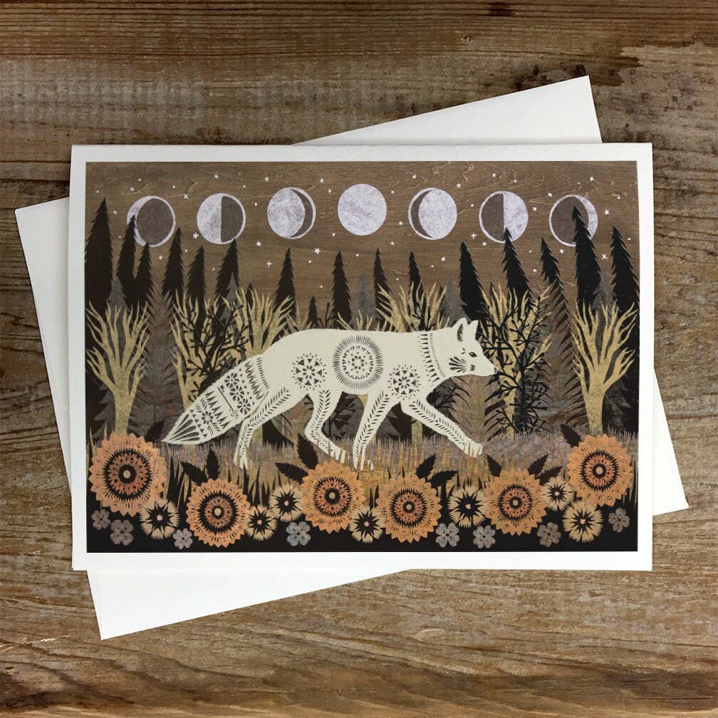 Rural Pearl: Cut Paper Art by Angie Pickman - An Ever Changing Path - Greeting Card