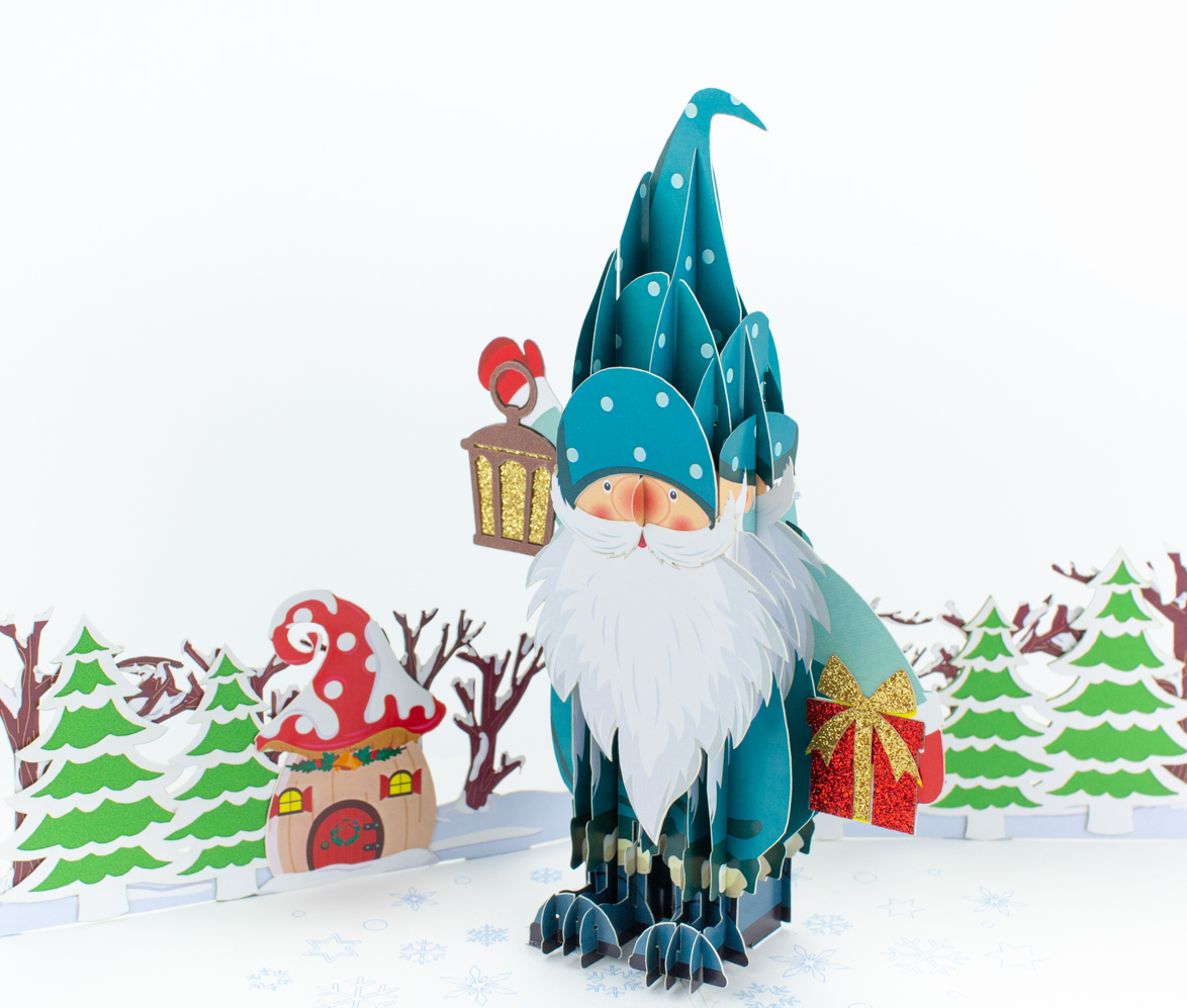 Wonder Paper Art - Gnome Pop Up 3D Card