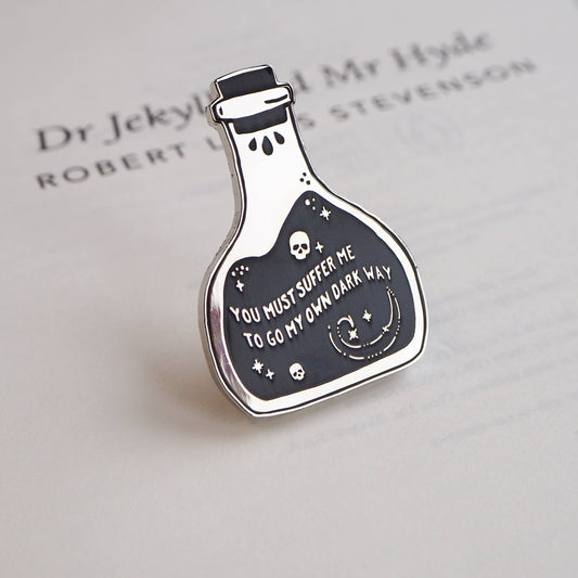 Dr Jekyll And Mr Hyde Potion Pin Badge - Gothic Collection