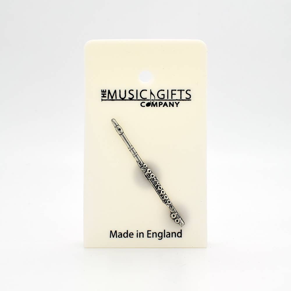 Flute Pewter Pin